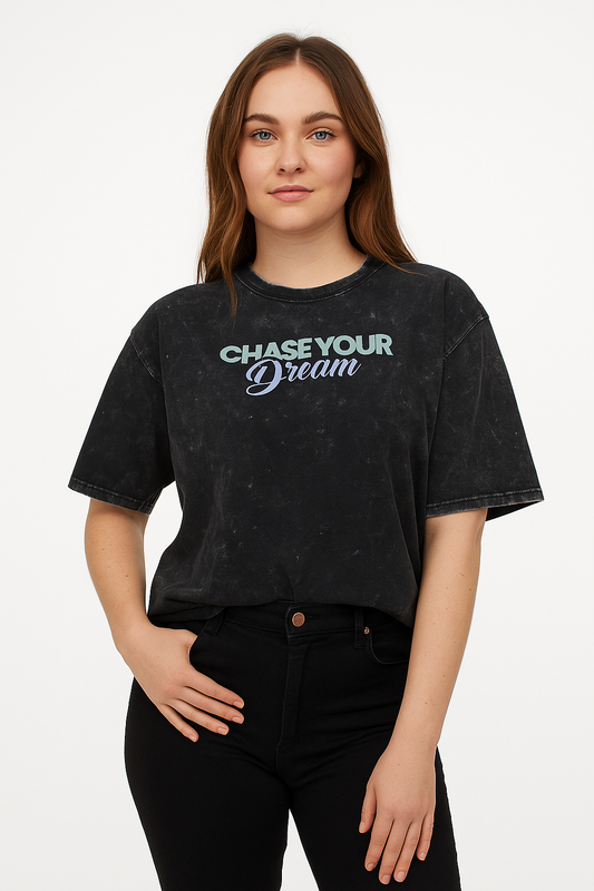 Chase Your Dream – Oversized Graphic T-Shirt