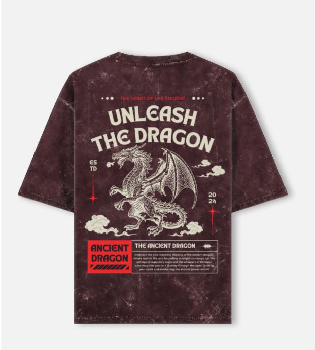 Unleash the Dragon Oversized Graphic Tee
