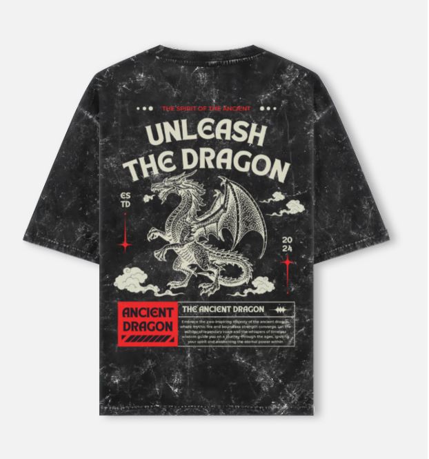 Unleash the Dragon Oversized Graphic Tee