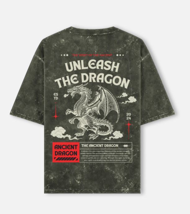 Unleash the Dragon Oversized Graphic Tee