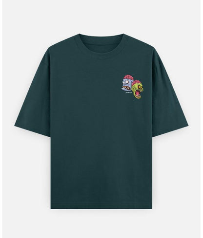 "Zombie Head" Oversized Graphic Tee – LazyNinja® Limited Drop